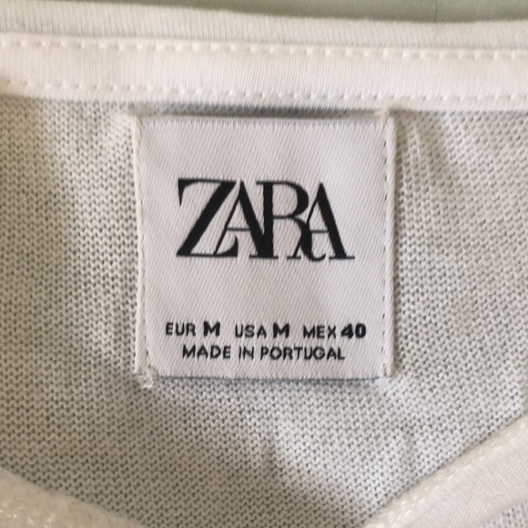 ZARA sheer white long sleeve - Picture 2 of 2